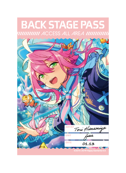 バックステージPASS風ステッカー[姫宮 桃李]