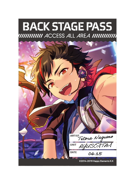 バックステージPASS風ステッカー[南雲 鉄虎]