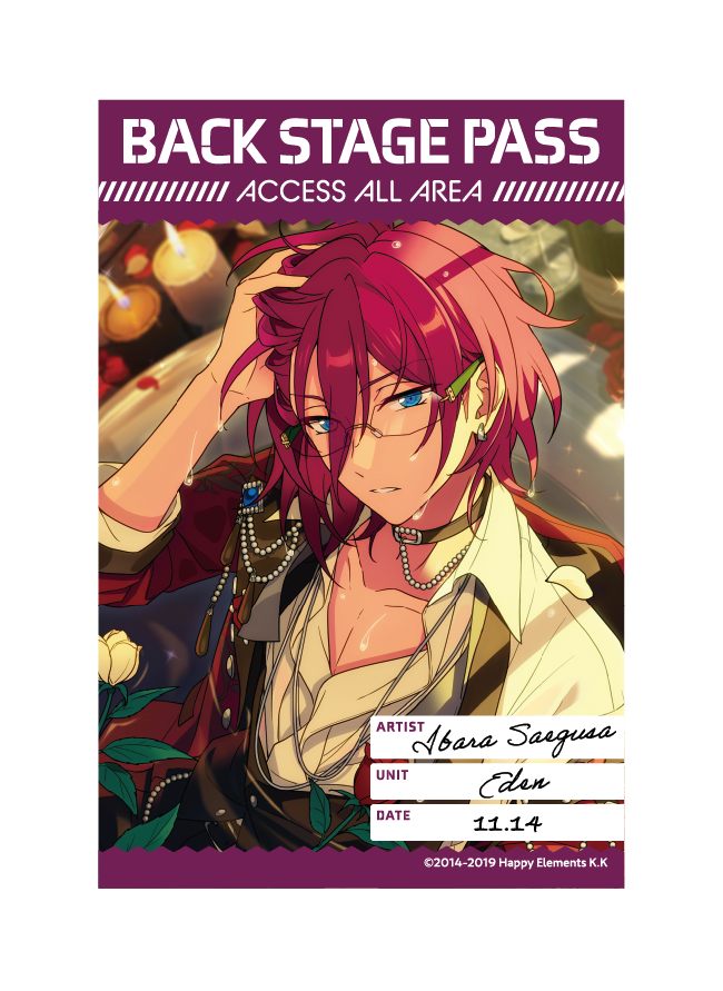 バックステージPASS風ステッカー[七種 茨]