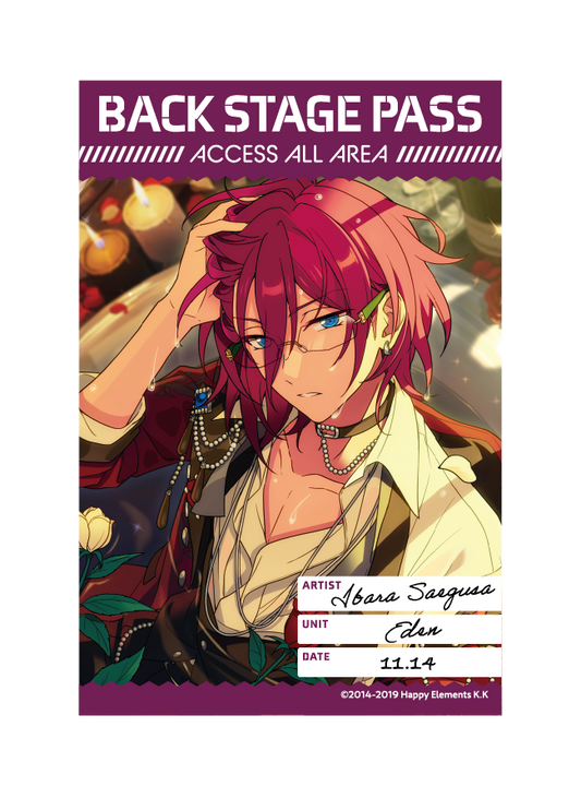 バックステージPASS風ステッカー[七種 茨]
