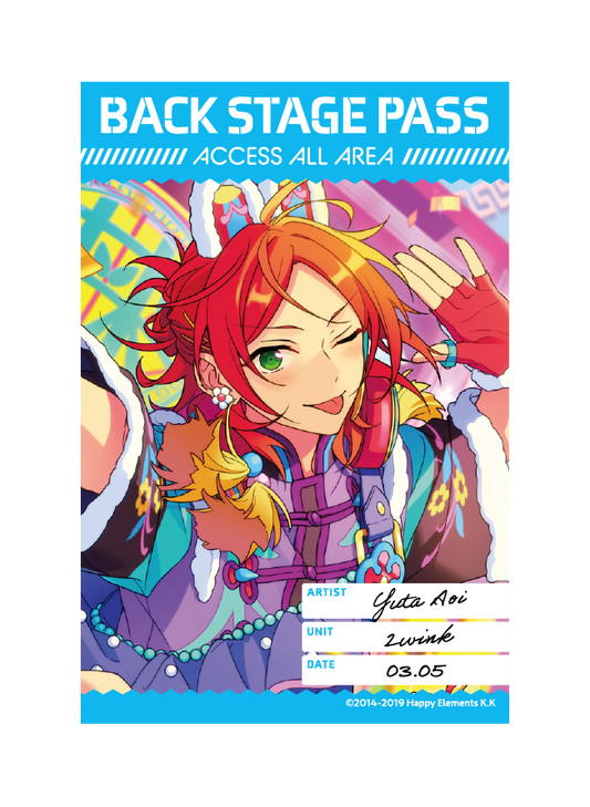 バックステージPASS風ステッカー[葵 ゆうた]