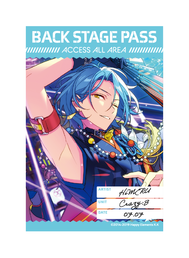 バックステージPASS風ステッカー[HiMERU]