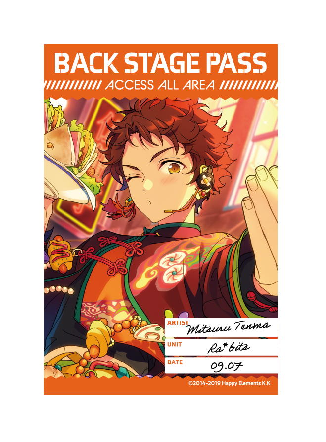 バックステージPASS風ステッカー[天満 光]