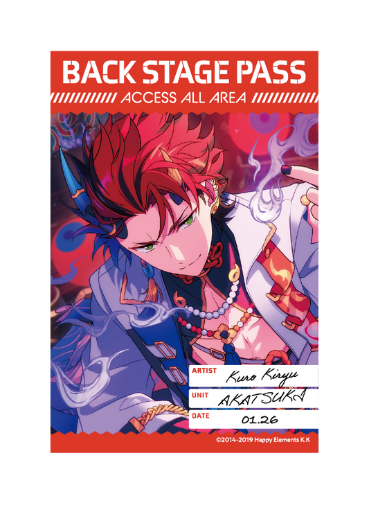 バックステージPASS風ステッカー[鬼龍 紅郎]
