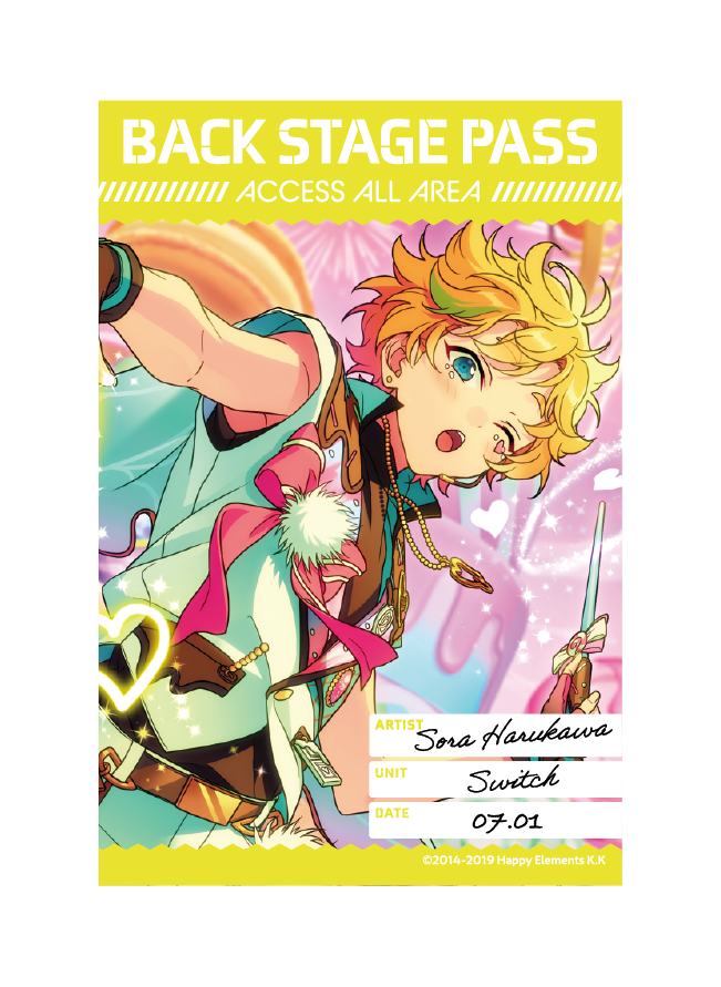 バックステージPASS風ステッカー[春川 宙]